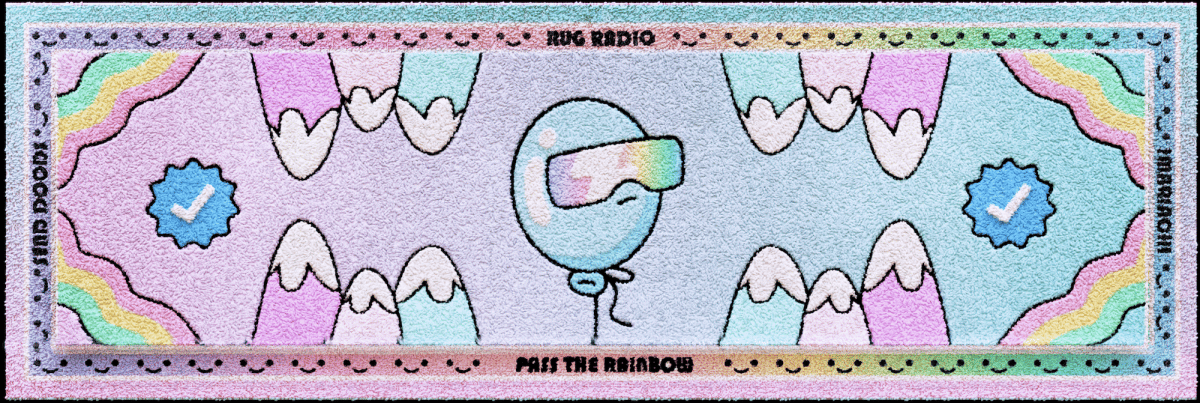 'Rainbow Chip' - un tapis coloré Radio Genesis NFT
