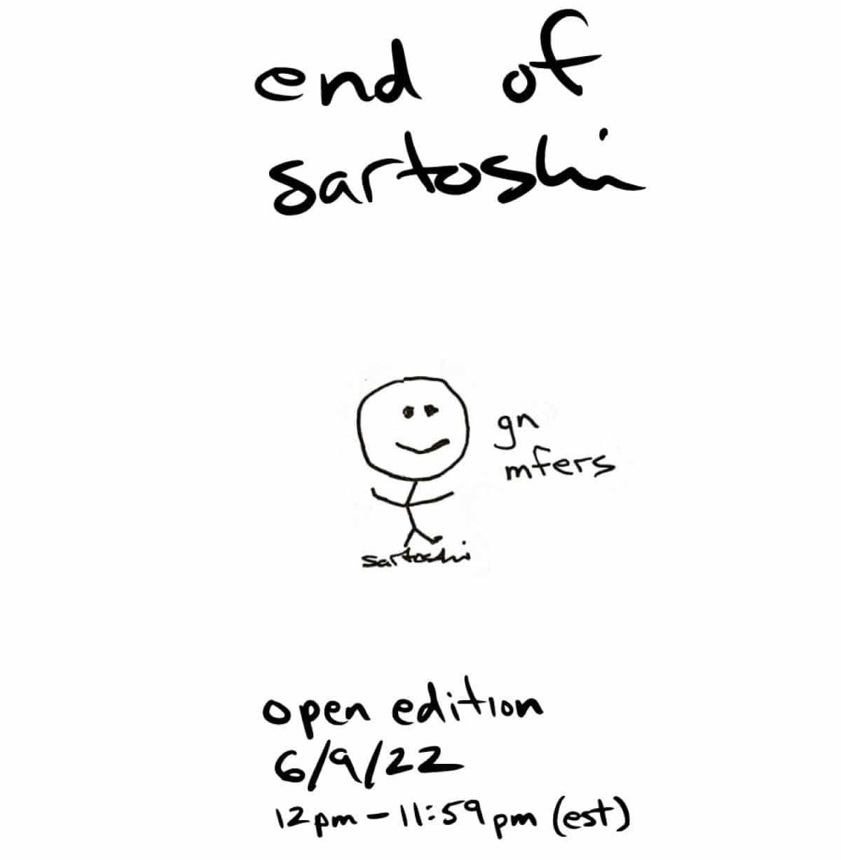 Capture d'écran du site End of Sartoshi