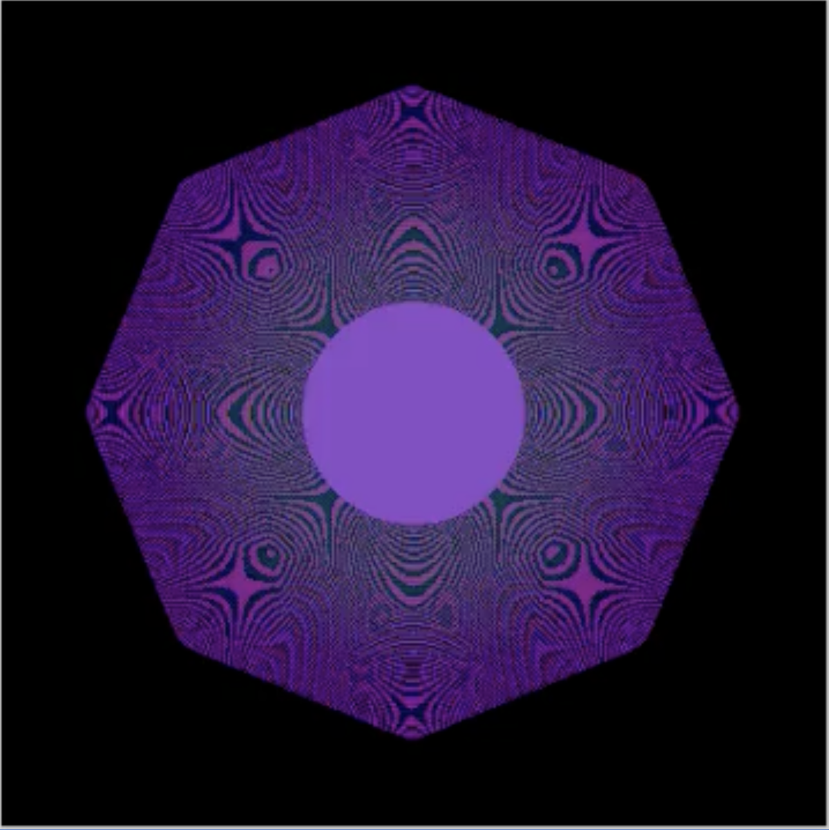 Un alambic du Quantum NFT, un point violet pixélisé.
