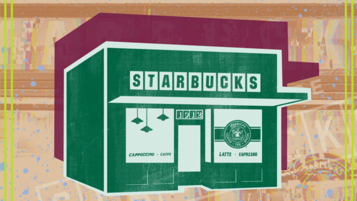 Un NFT représentant le magasin Starbucks d'origine