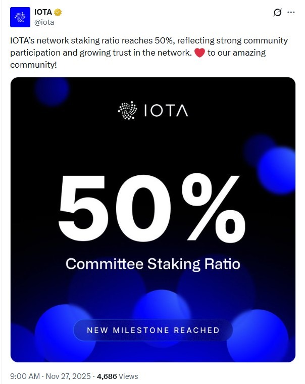 Jalon du jalonnement IOTA