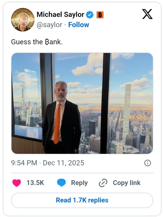 Michael Saylor fait allusion à une éventuelle réunion bancaire sur la collaboration Bitcoin